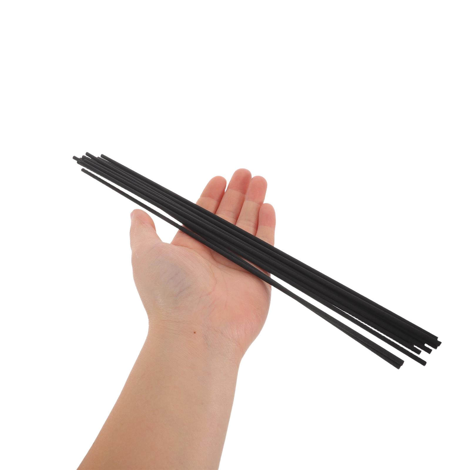 Home Fragrance Usa - 100Pcs Fiber Reed Diffuser Sticks Black